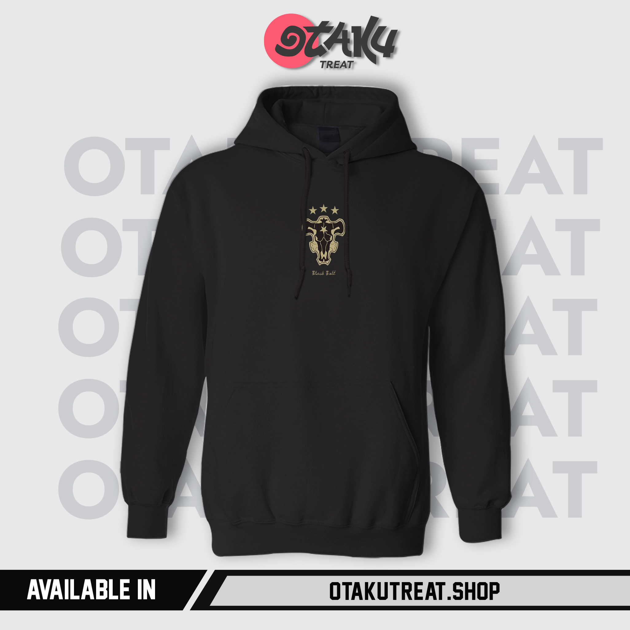 Black Clover Logo Embroidered Hoodie
