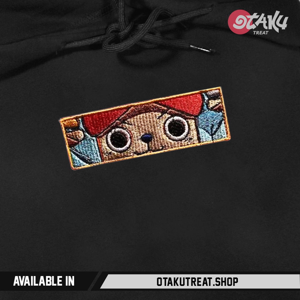 Chopper Eyes Embroidered Hoodie