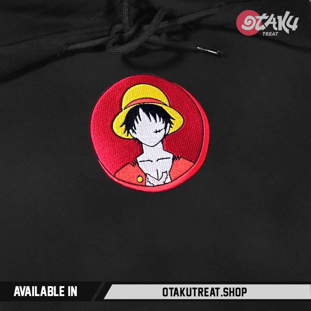 Luffy Captain Embroidered Hoodie