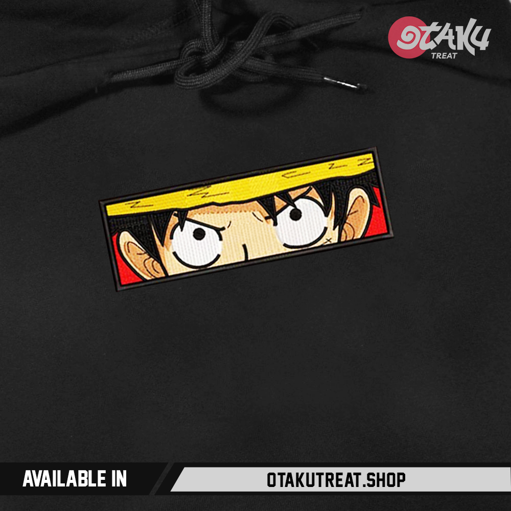 Luffy Eyes Embroidered Hoodie