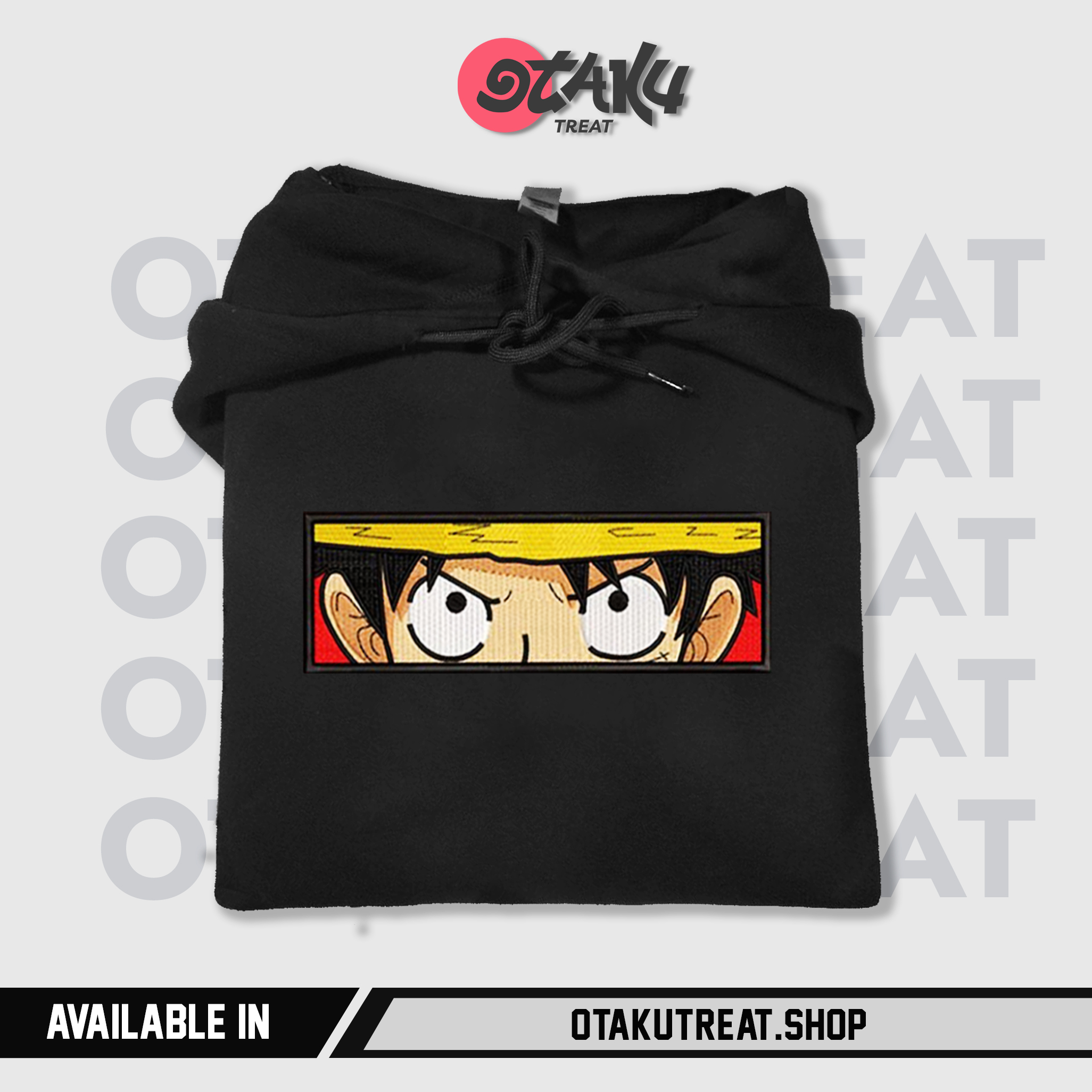 Luffy Eyes Embroidered Hoodie