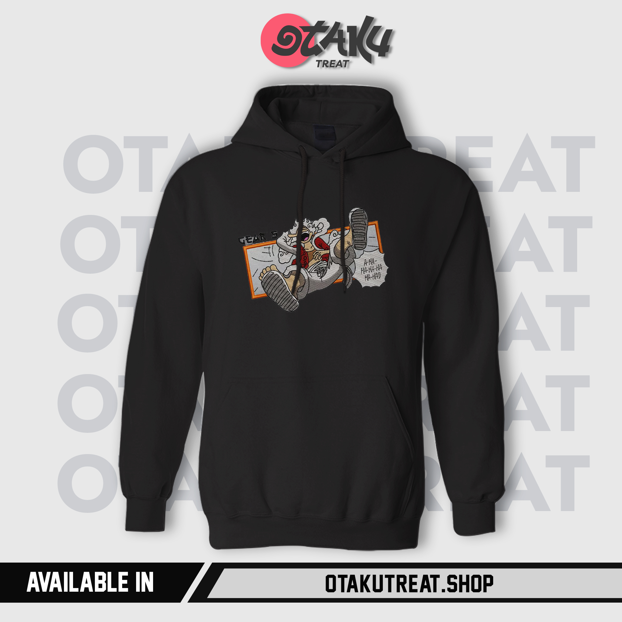 Luffy Gear 5 Swoosh Embroidered Hoodie