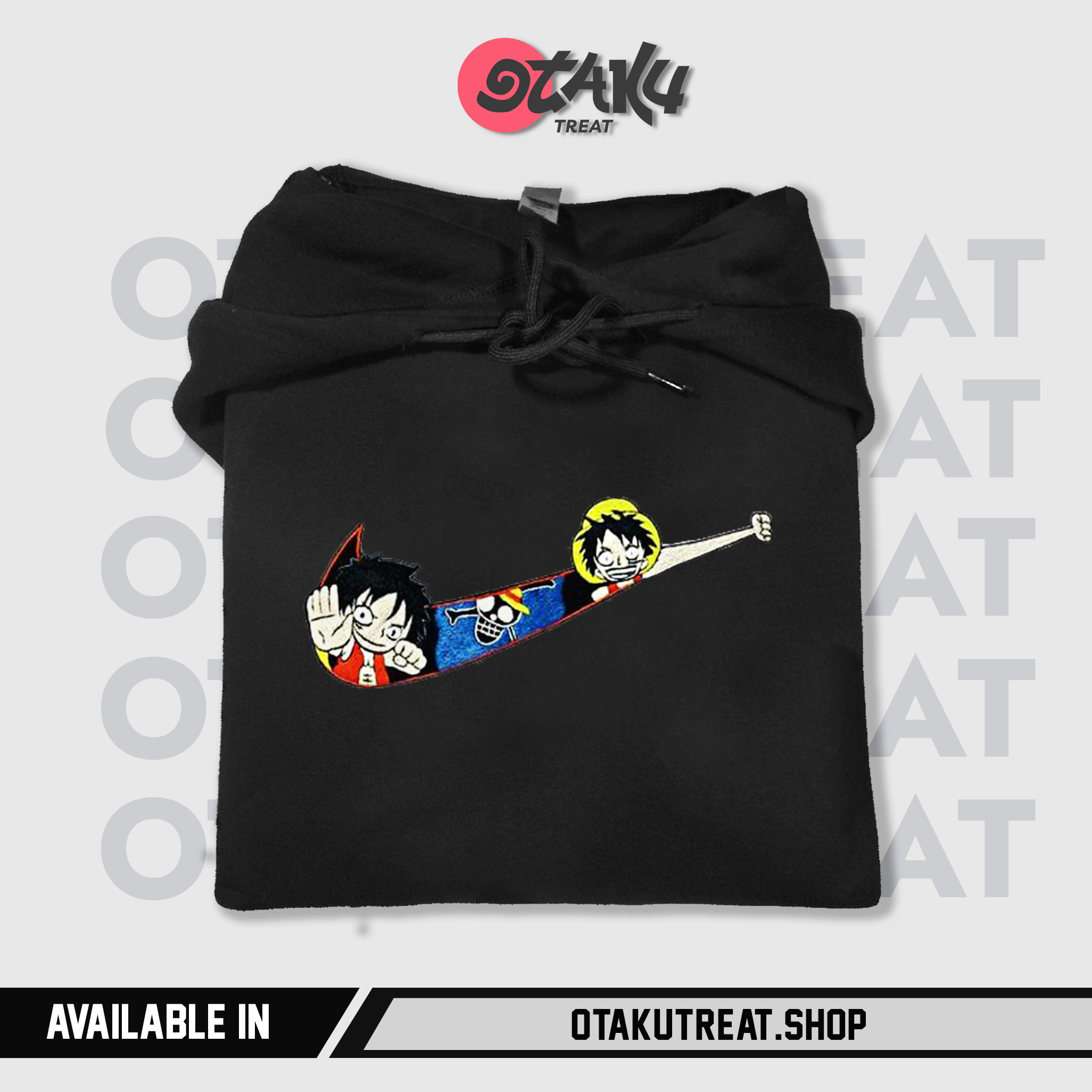 Luffy Pirate Embroidered Hoodie