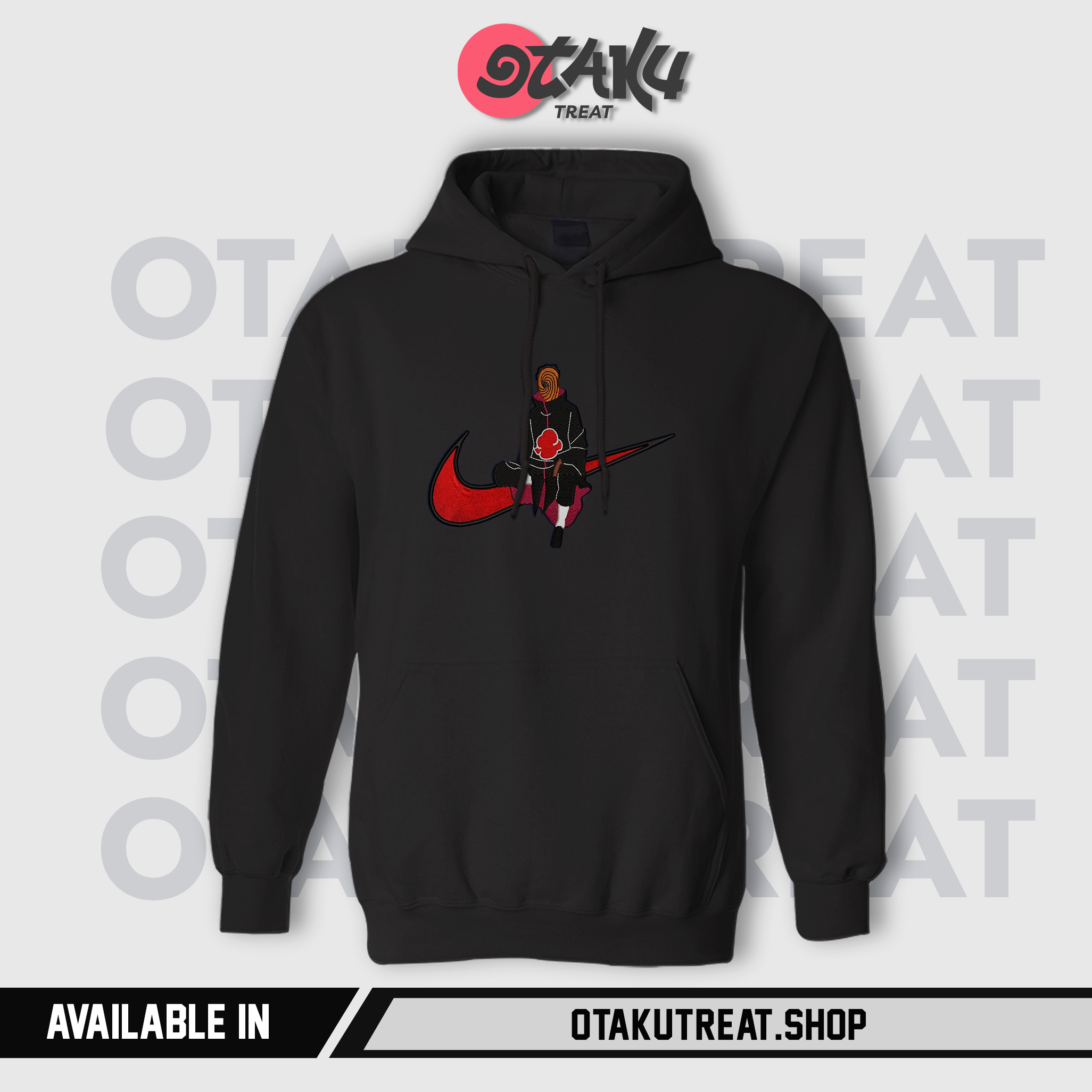 Obito Swoosh Embroiderd Hoodie Embroidered Hoodie