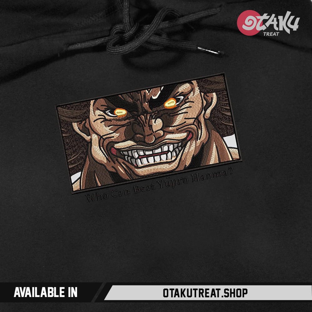 Who can beat Yujiro Hanma Embroidered Hoodie