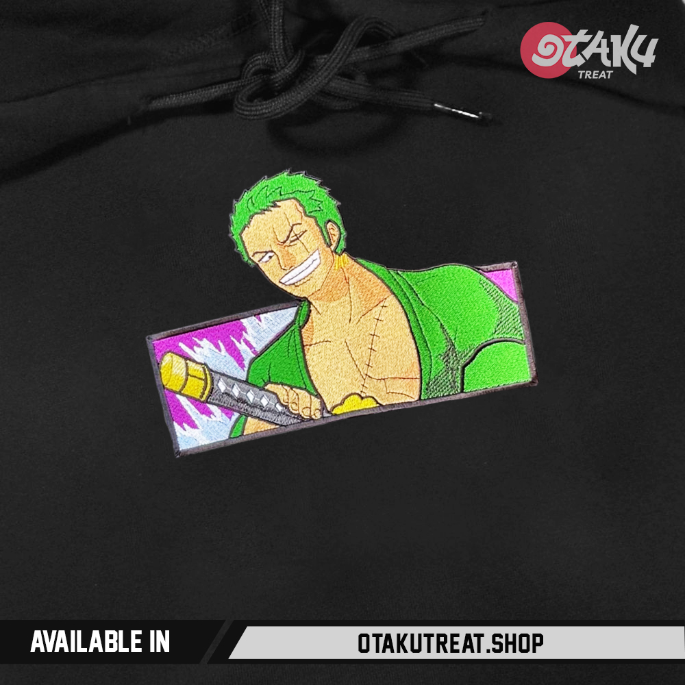 Zoro Smile Embroidered Hoodie
