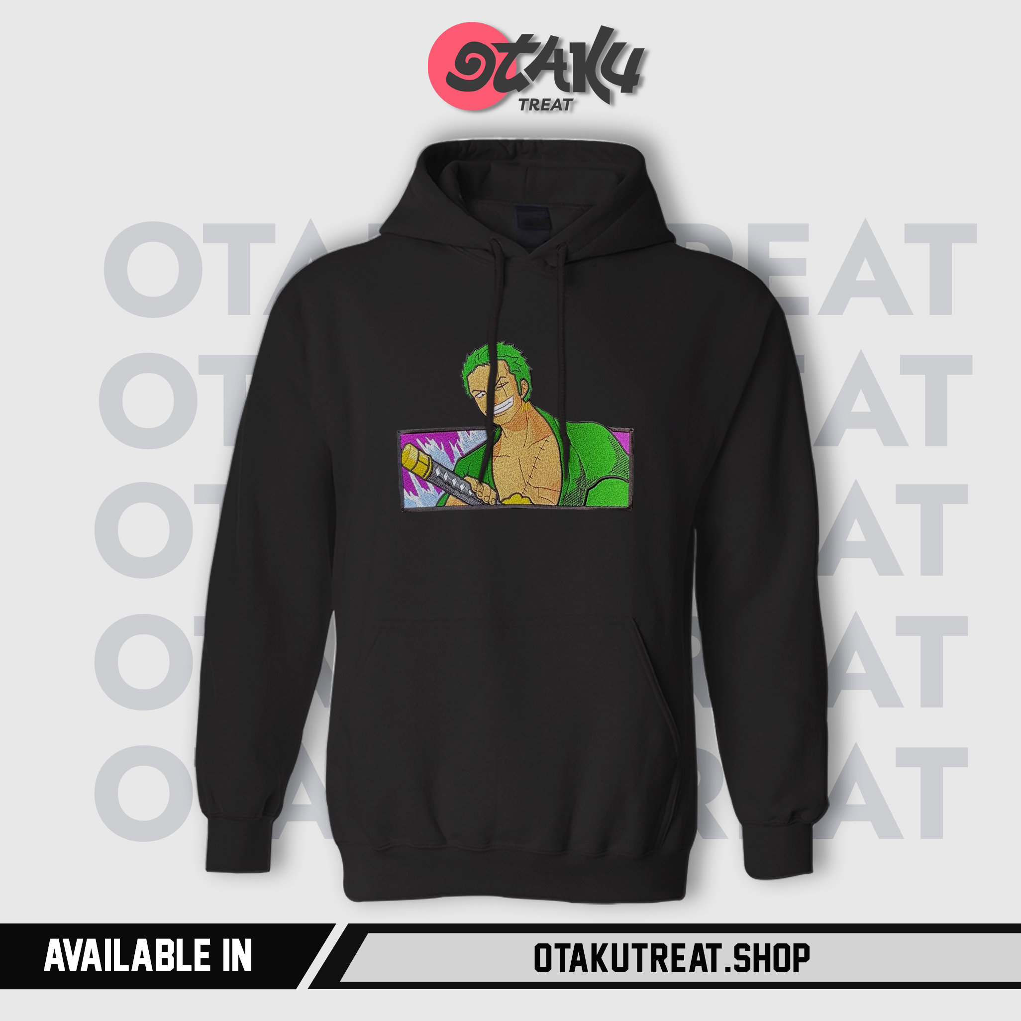 Zoro Smile Embroidered Hoodie