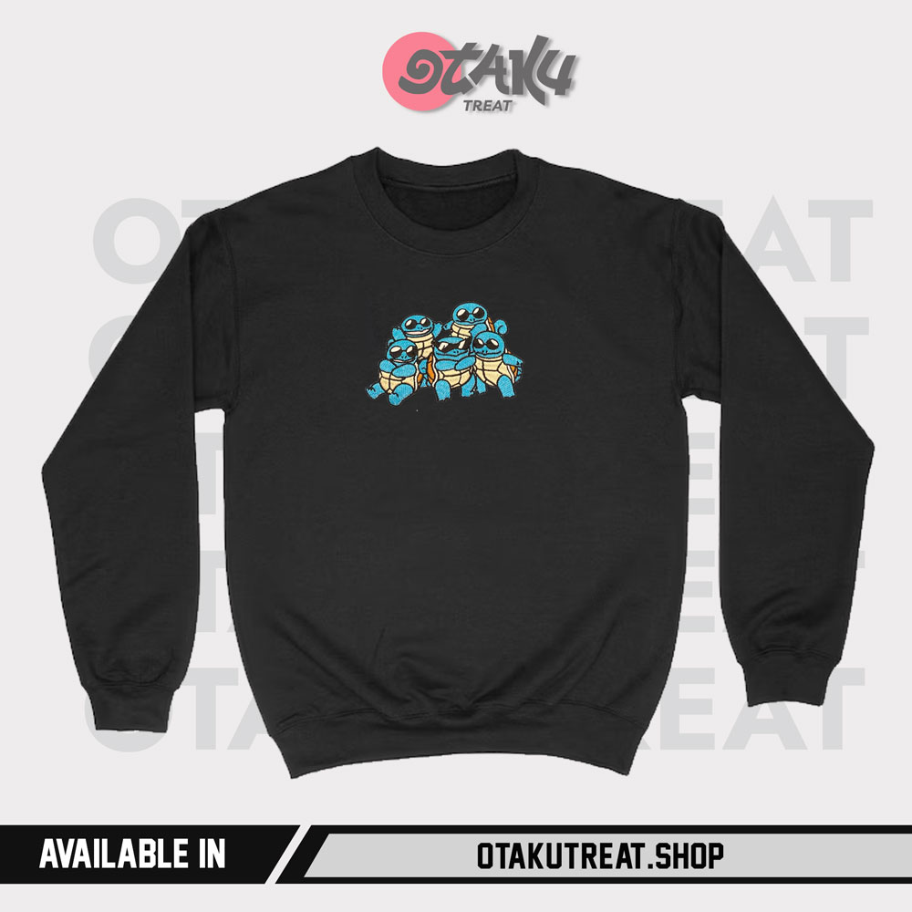 Squirtle Squad Embroidered Hoodie Sweatshirt 4