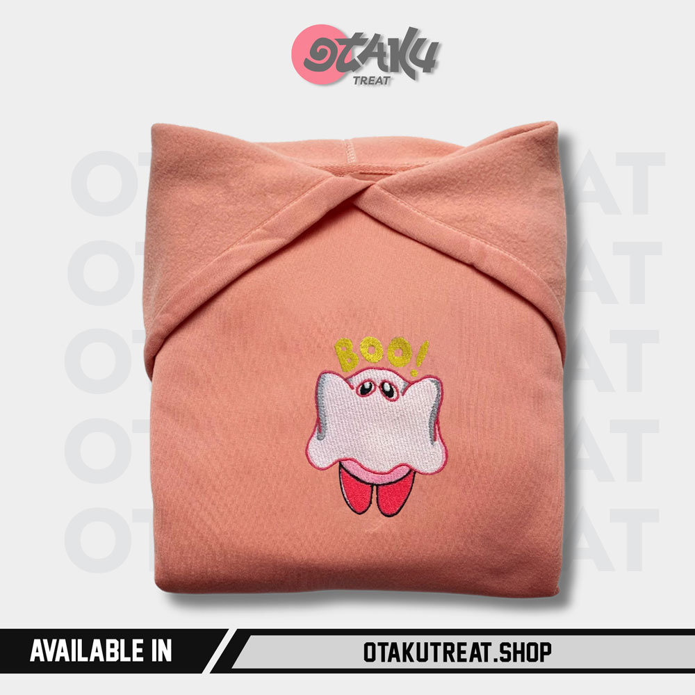 Kirby x Ghost Embroidered Hoodie Sweatshirt 6