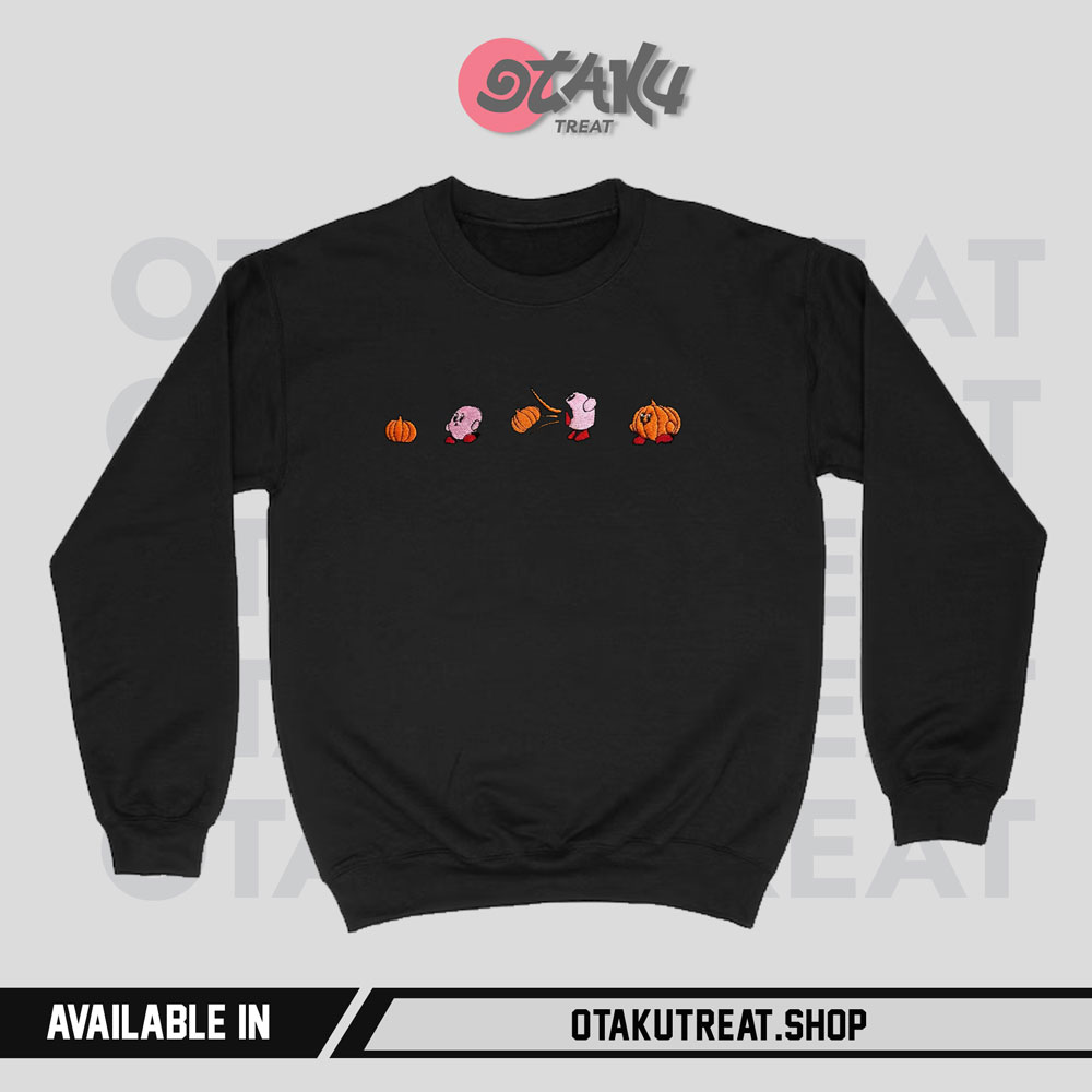 Kirby x Pumpkin Embroidered Hoodie Sweatshirt 5