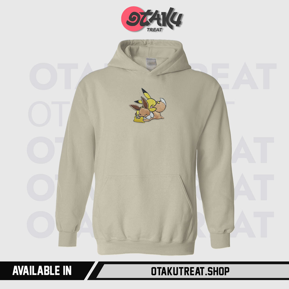 Pikachu Embroidered Hoodie Sweatshirt 3