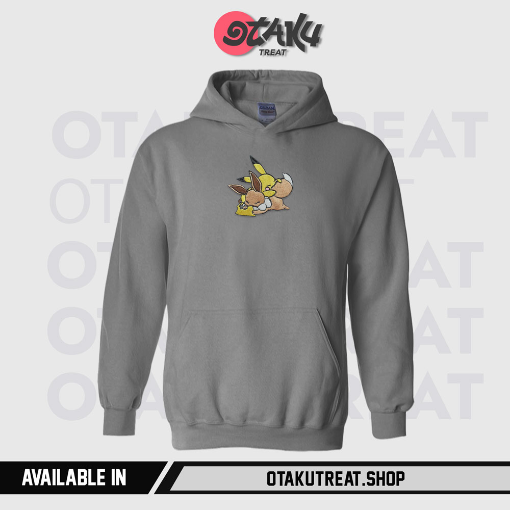 Pikachu Embroidered Hoodie Sweatshirt 4