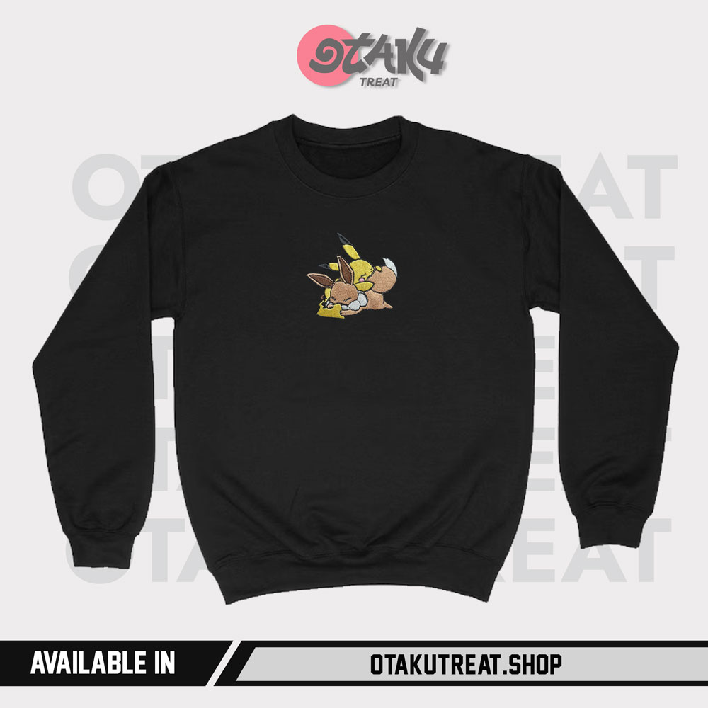 Pikachu Embroidered Hoodie Sweatshirt 6
