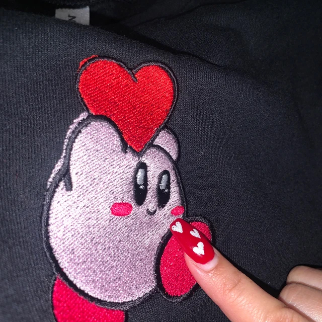 Kirby Kill You Embroidered T-shirt / Hoodie photo review