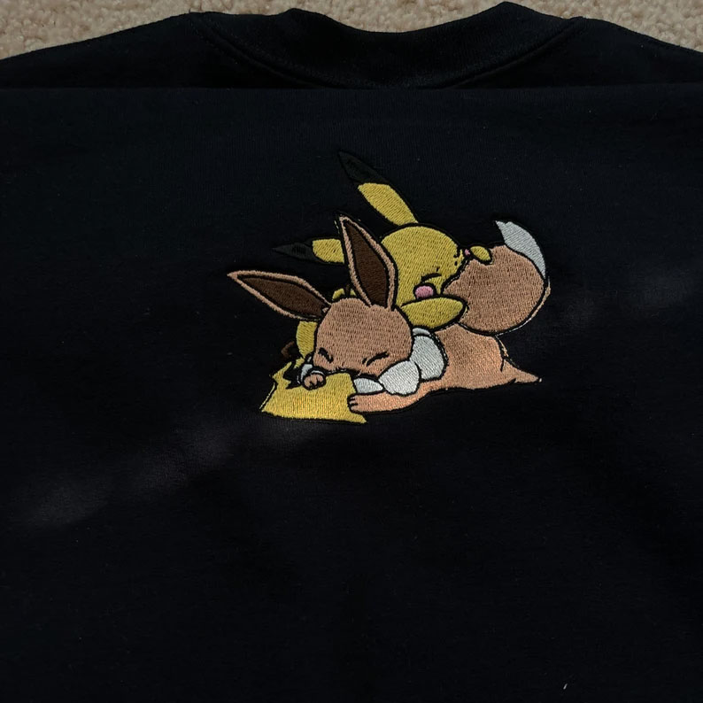 Eevee Pikachu PKM Embroidered T-shirt / Hoodie photo review